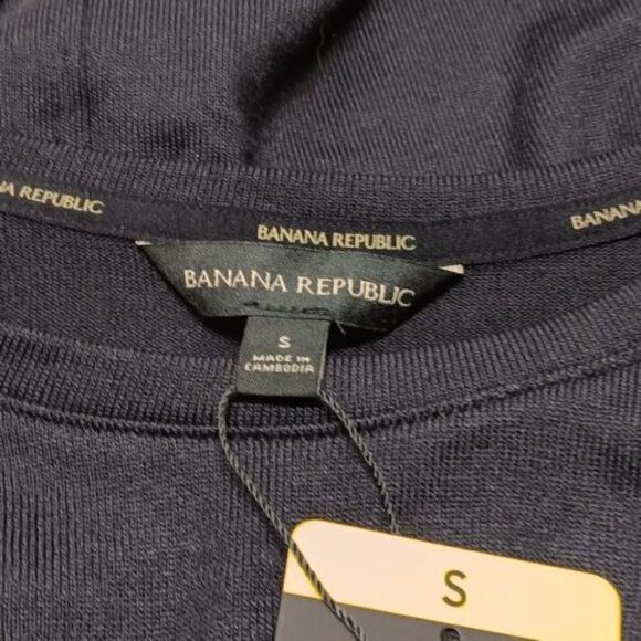 Banana Republic Ladies Long Sleeve Tunic Blouse Black Size Small NWT - Picture 5 of 8